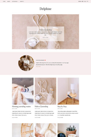Delphine Blogspot Template