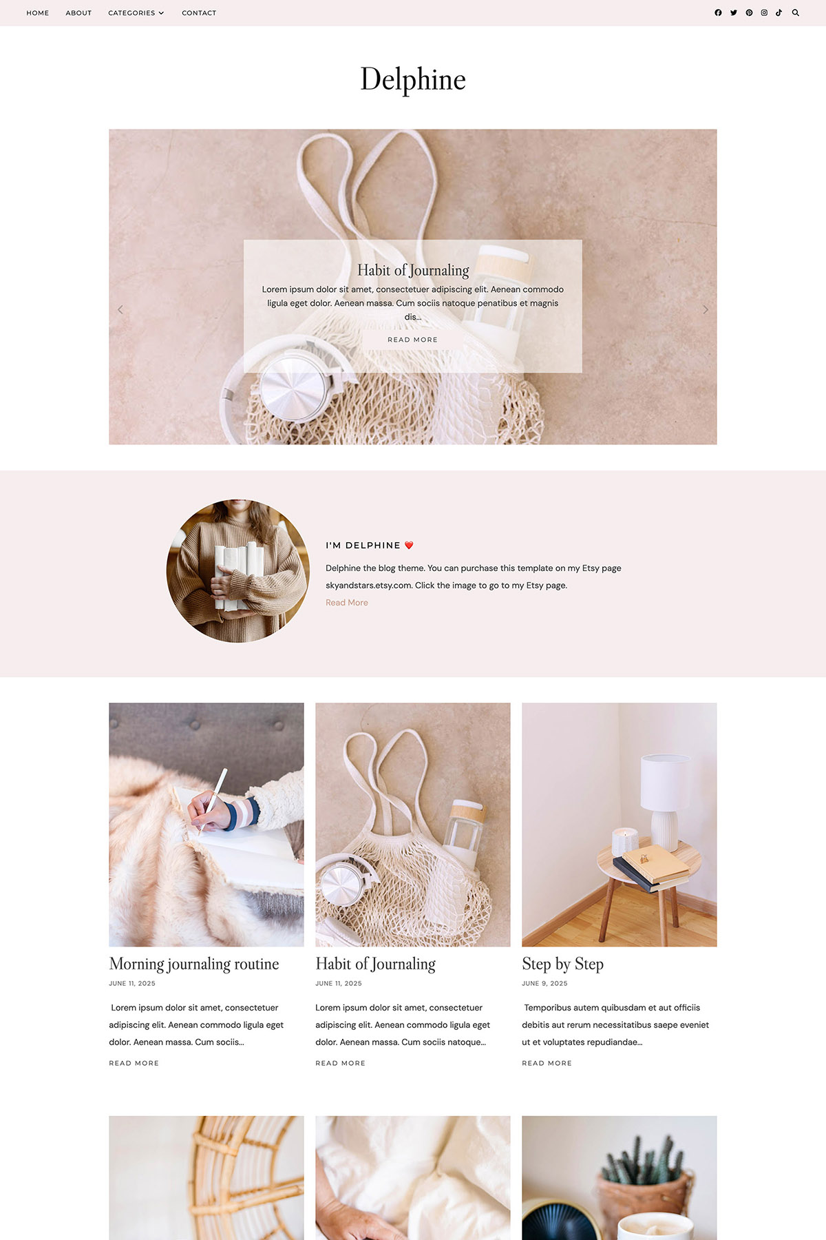 Delphine Blogspot Template