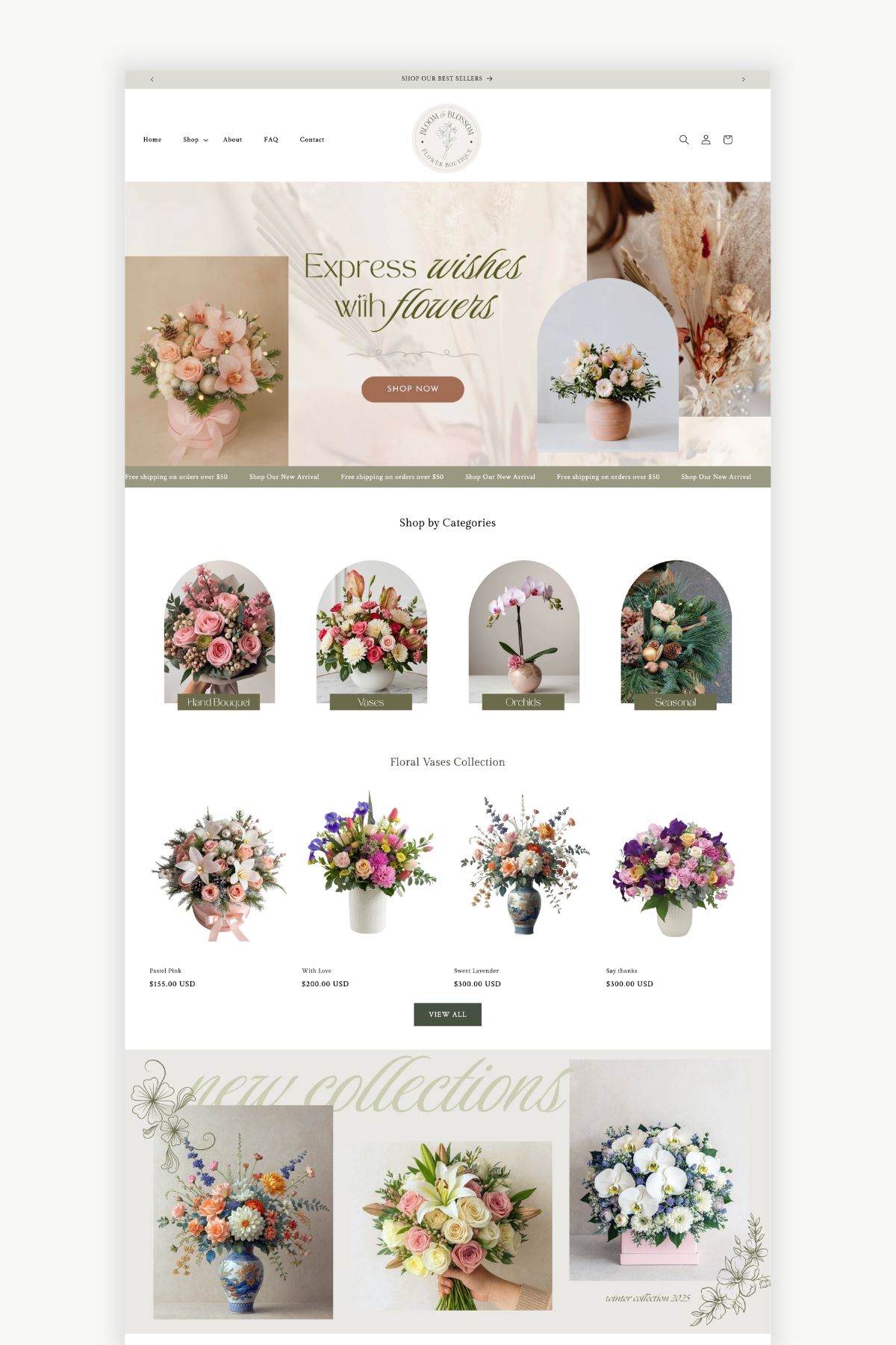 Bloom Florist Boutique Shopify Template