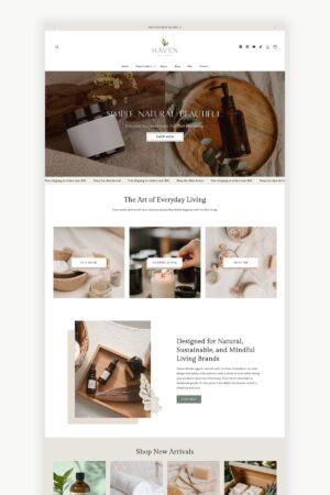 Elegant and Lux Wellness Shopify Website Template