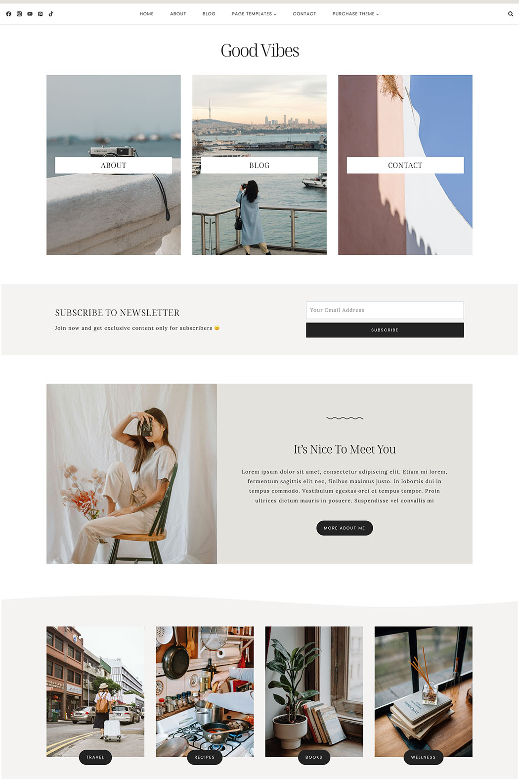 Good Vibes Wordpress Theme - Image 3