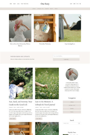 One Story WordPress Theme