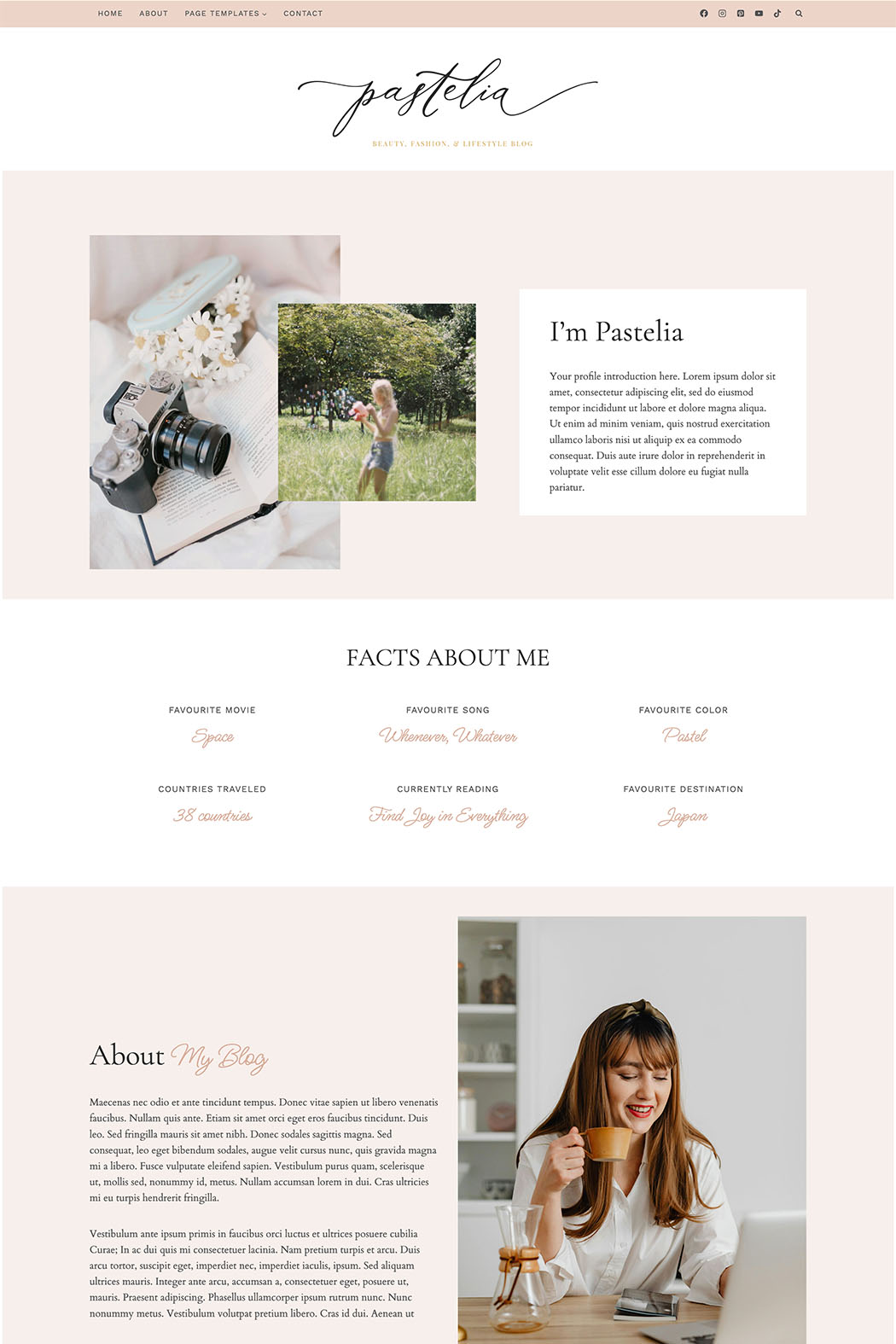 Pastelia Wordpress theme - Image 3