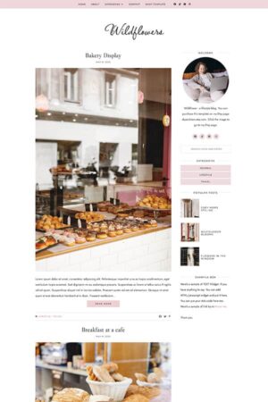 Wildflower Blogger Template